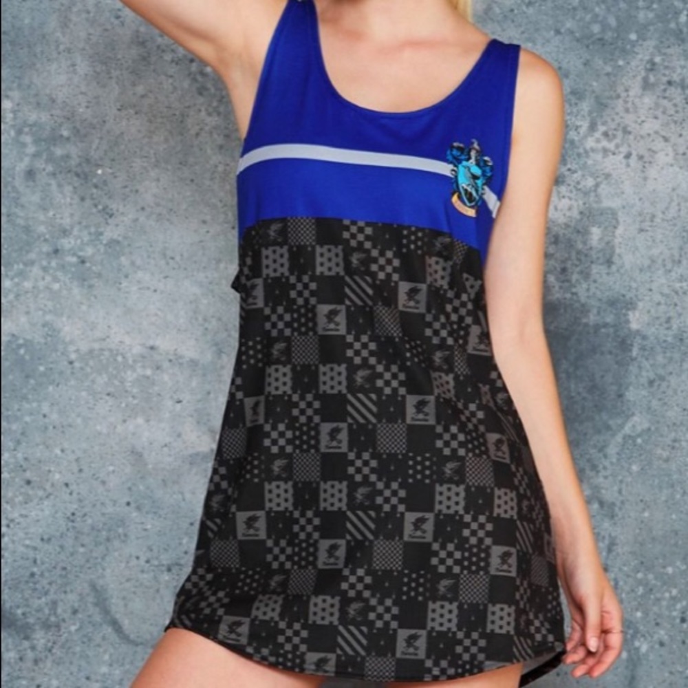 Blackmilk Ravenclaw oversized tank dress XL